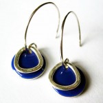 Sterling Silver Royal Blue Dangle Earrings