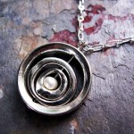 Tibetan Silver Freshwater Pearl Pendant Necklace